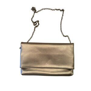 Kelly and Katie Foldover Gold Handbag NWT Chain Shoulder